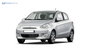 Silver MITSUBISHI MIRAGE 2014