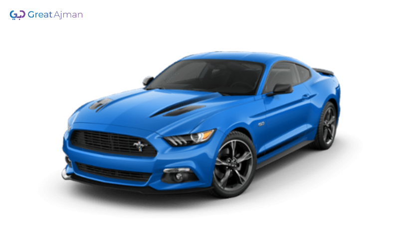 Blue FORD MUSTANG