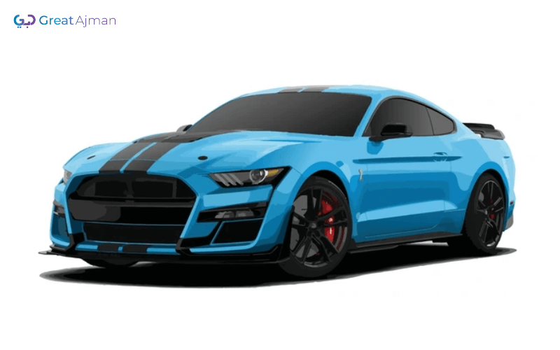 Blue+Black FORD MUSTANG