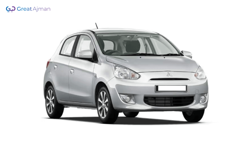 Silver MITSUBISHI MIRAGE 2014